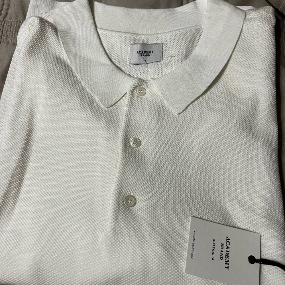 The Academy Brand Size Large White Men's Shirt NWT